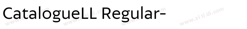 CatalogueLL Regular字体转换